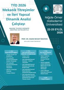 tyd 2026 mekanik titreşimler ve ileri yapısal dinamik analizi çalıştayı